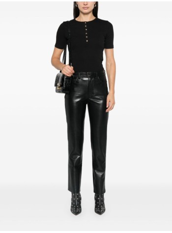 anine bing blusa mujer alessia tee - a0810315blk26 black 2