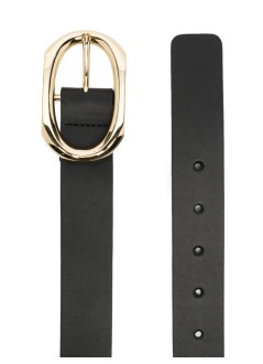 anine bing belt womansignature link belt - a122145000a black
