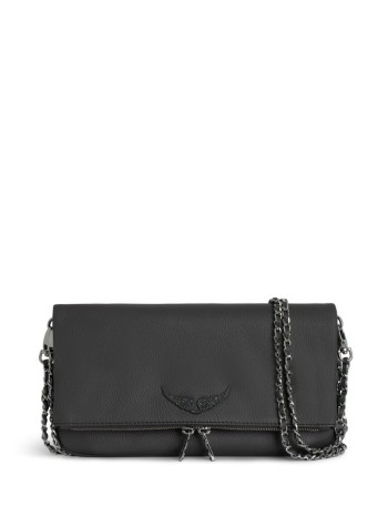 zadig & voltaire crossbody womanrock grained leather - lwba00001 98