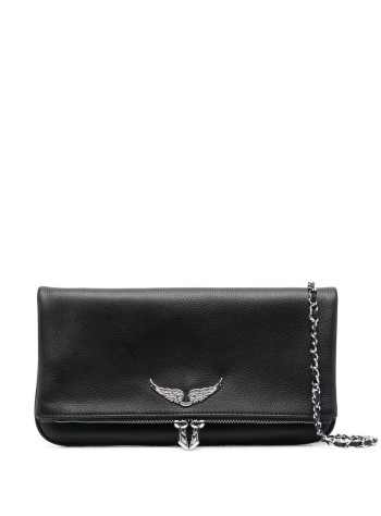 zadig & voltaire crossbody womanrocky grained leather - lwba00008 1