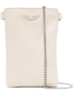 zadig & voltaire tecnologia mujer rock phone pouch grained leath - lwsg01193 100