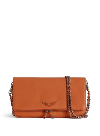 zadig & voltaire crossbody womanrock grained leather - lwba00001 811