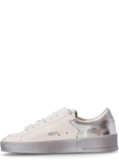 golden goose sneaker womanstardan leather upper laminated star and heel - gwf00128f00218780185 80185