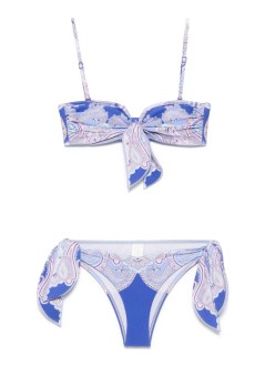 zimmermann bikini 2 pieces womanmaxine scarf tie bikini - 3064wrs254 copa