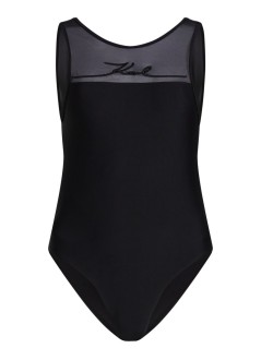 karl lagerfeld swimsuit womankarl signature rio swimsuit - a1w46036 999
