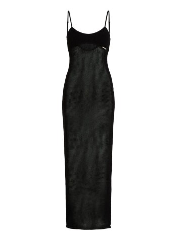 karl lagerfeld vestido mujer crochet maxi beach dress - a1w46032 999