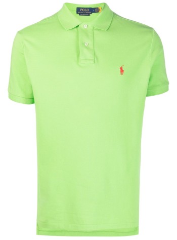 polo ralph lauren polo hombre sskccmslm1-short sleeve-knit - 710782592019 kiwi lime c3867