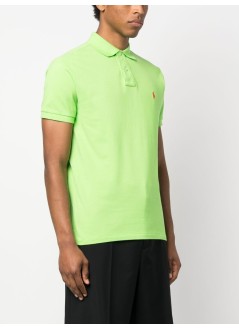 polo ralph lauren polo mansskccmslm1-short sleeve-knit - 710782592019 kiwi lime c3867