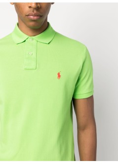 polo ralph lauren polo mansskccmslm1-short sleeve-knit - 710782592019 kiwi lime c3867