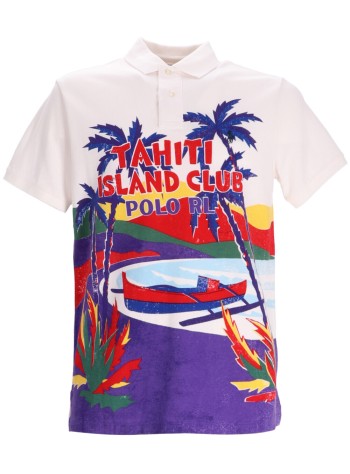 polo ralph lauren polo hombre sskccmslm22-short sleeve-polo shirt - 710958934001 tahiti island club