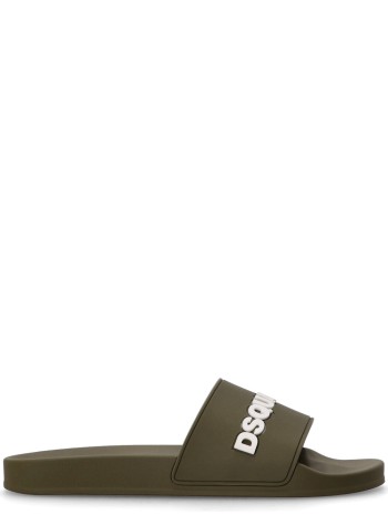 dsquared beach manslide sandals - ffm002317205013 8066