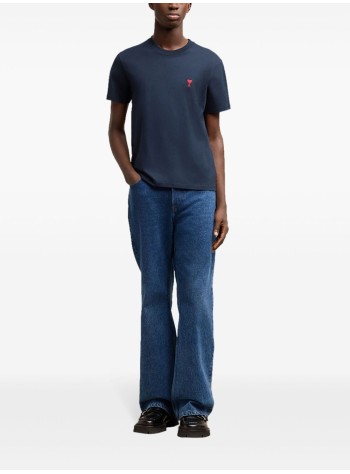 ami t-shirt mants classic red - bfuts035724 430 2