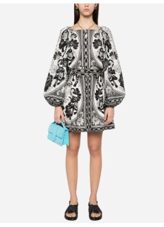farm rio blusa mujer flower leopards off white - 329129 25044