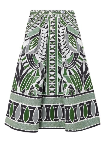 farm rio falda mujer lace nature black maxi flared - 328629 25058