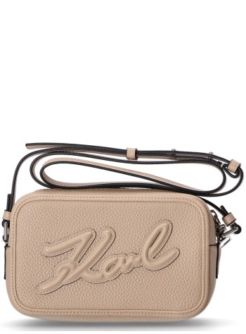karl lagerfeld crossbody womank skuare camera bag grainy - a1w30040 1kx