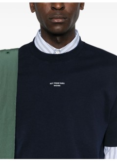 drôle de monsieur camiseta hombre le t-shirt slogan classique - permts202co002ny navy
