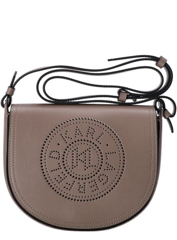 karl lagerfeld crossbody womank circle saddle perforated - a1w30212 1ku