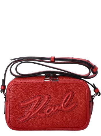 karl lagerfeld crossbody womank skuare camera bag grainy - a1w30040 1kt