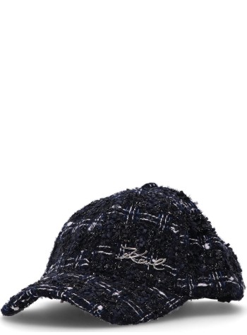 karl lagerfeld cap womank signature boucle cap - a1w33072 1ra