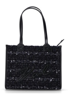 karl lagerfeld crossbody womank skuare sp md tote boucle - a1w30390 1ra