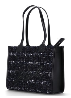 karl lagerfeld crossbody womank skuare sp md tote boucle - a1w30390 1ra