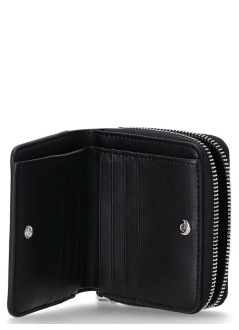 karl lagerfeld wallet womank circle md zip bifold wallet - a1w32084 1ku