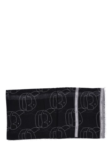 karl lagerfeld neckwear womanikon nft aop scarf - a1w33152 1ot