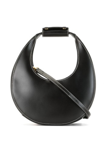 staud crossbody womanmini moon bag - 079244 blk