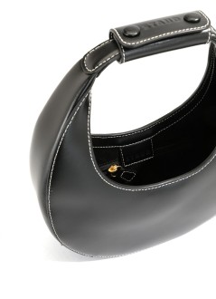 staud crossbody mujer mini moon bag - 079244 blk