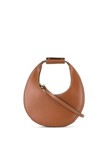 staud crossbody womanmini moon bag - 079244 tan