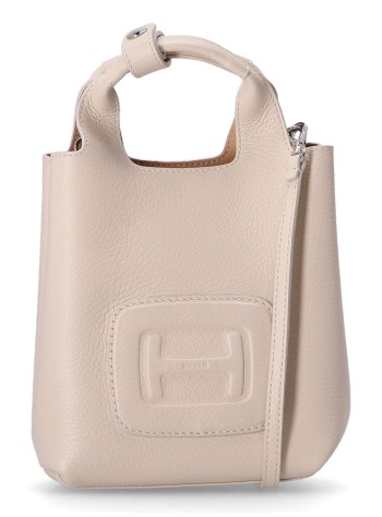hogan crossbody womanh bag mini shopping h embossed - kbw01m50100qvd7b94 b co marmo deserto chiaro