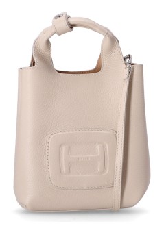 hogan crossbody womanh bag mini shopping h embossed - kbw01m50100qvd7b94 b co marmo deserto chiaro