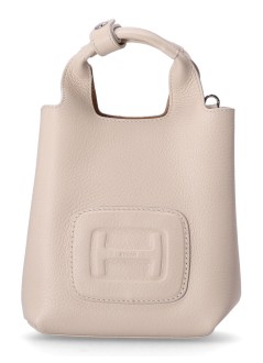 hogan crossbody womanh bag mini shopping h embossed - kbw01m50100qvd7b94 b co marmo deserto chiaro