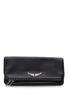 zadig & voltaire crossbody mujer rock grained leather   studs - lwba00002 11