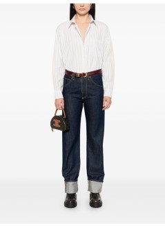 anine bing shirt womanbraxton shirt - a0710842mtl41 multi