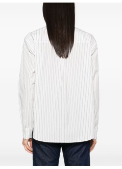 anine bing shirt womanbraxton shirt - a0710842mtl41 multi