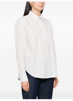 anine bing shirt womanbraxton shirt - a0710842mtl41 multi