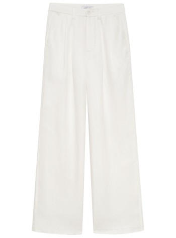 anine bing pantalon mujer carrie pant - a033269100 white