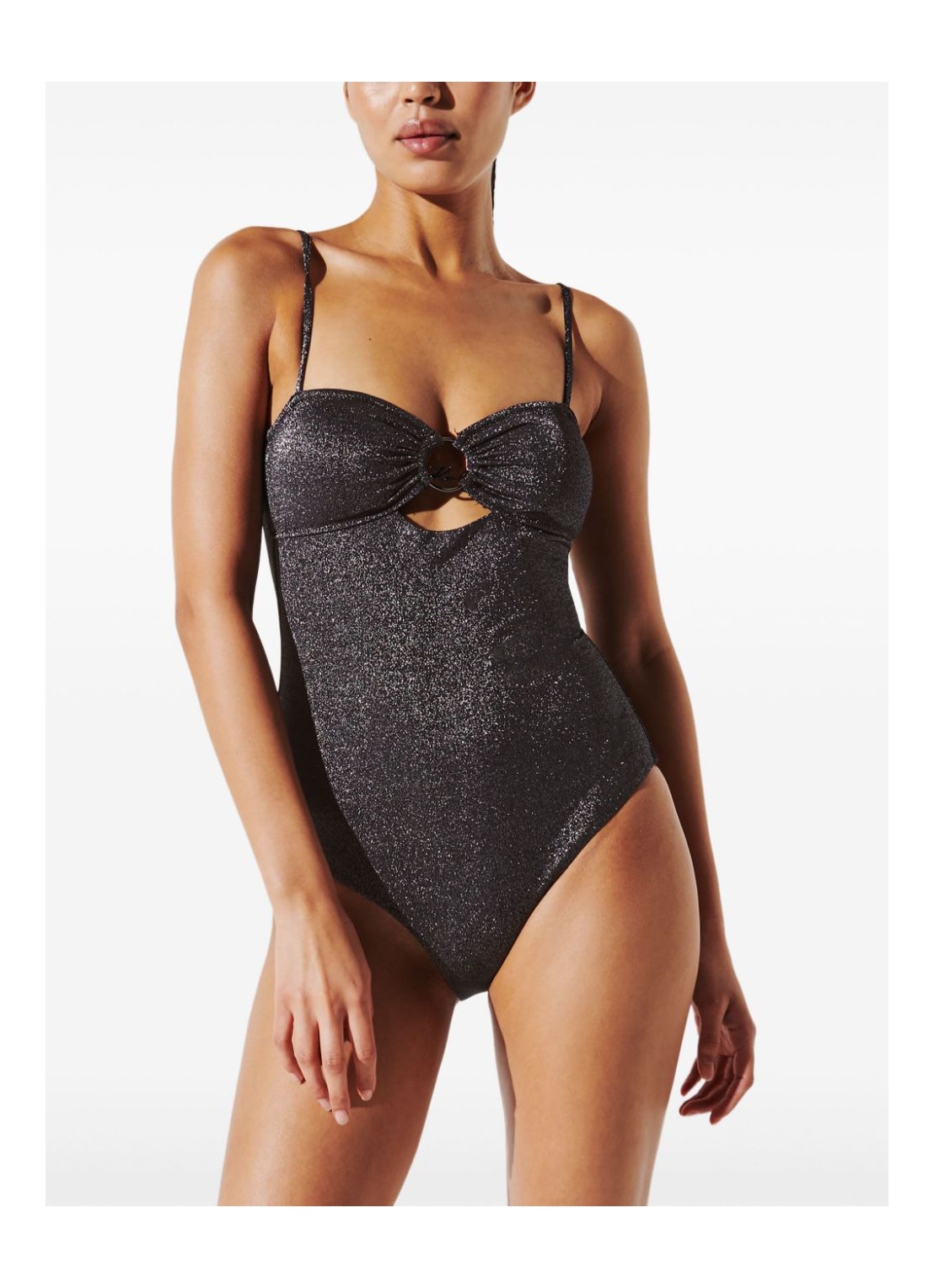 Robe De Plage Signature Karl DNA En Blanc - Karl Lagerfeld - Combinaison De Soleil Femme élégante