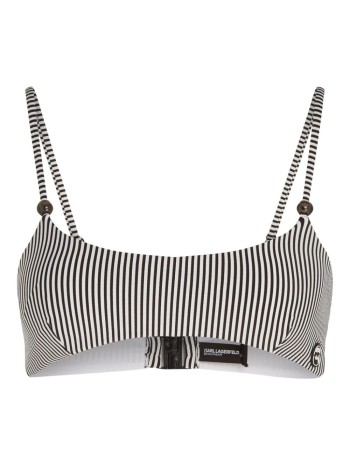 karl lagerfeld bikini bra womanikon stripe bandeau bikini - a1w46048 1pk