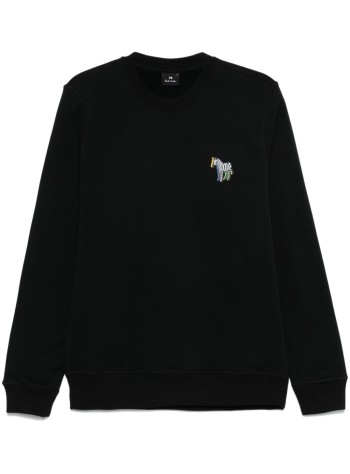 Mens Reg Fit Sweatshirt Zebra Puff