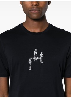 c.p.company camiseta hombre 30/1 jersey graphic logo t-shirt - 18cmts143a006586w 888