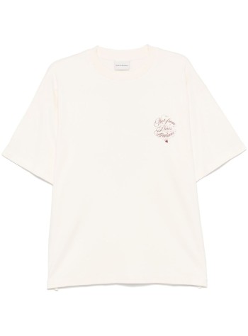 drôle de monsieur camiseta hombre le t-shirt slogan vignes - fts226co002cm cream