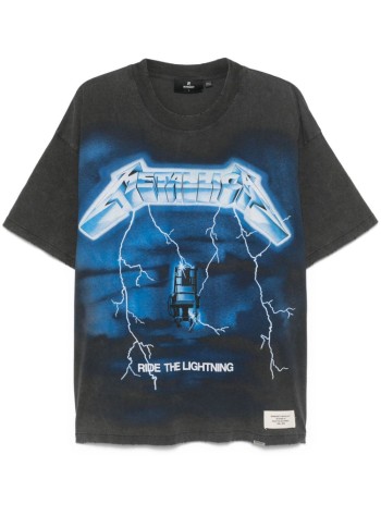 represent camiseta hombre metallica ride the lightning ss t-shirt - mlm4356 vintage grey