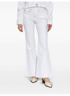ganni pant  womanwhite denim goddi hw - j1659 151