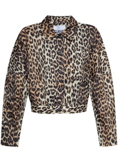 ganni outerwear mujer duchesse nylon short jacket - w0470 943