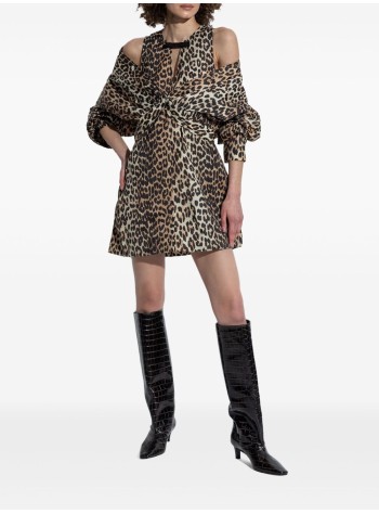ganni dress womanduchesse nylon mini dress - w0474 943 2