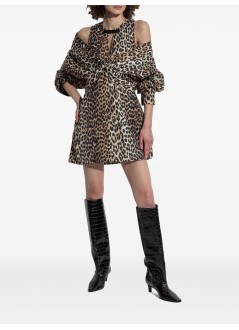 ganni vestido mujer duchesse nylon mini dress - w0474 943