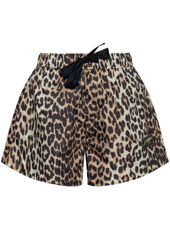 ganni short pant womanduchesse nylon shorts - w0486 943