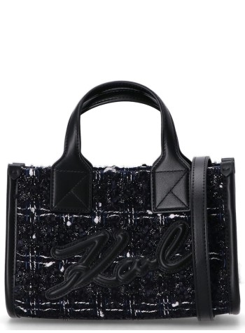 karl lagerfeld crossbody womank skuare sp sm tote boucle - a1w30395 1ra